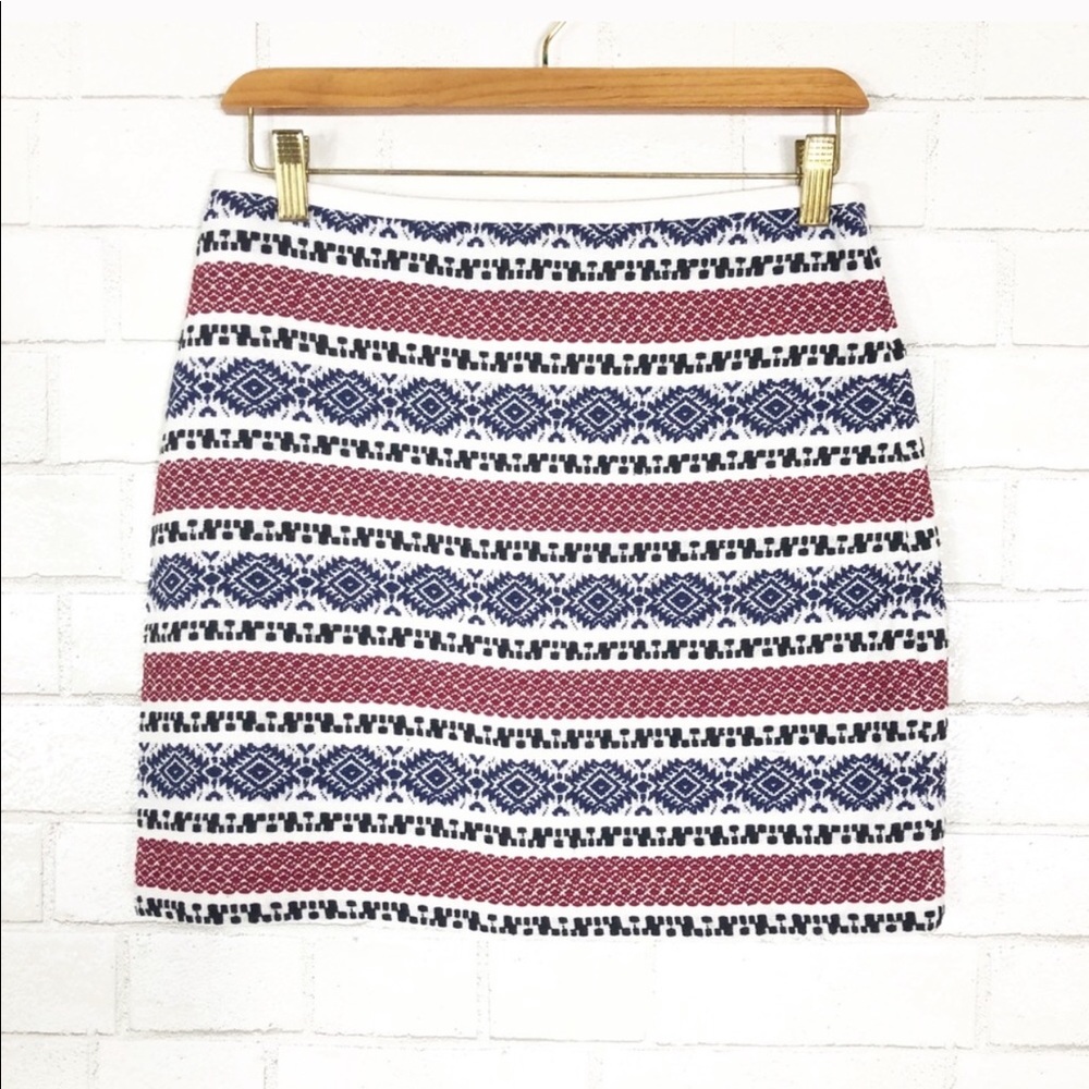 Madewell Jacquard Gamine Cotton mini skirt
